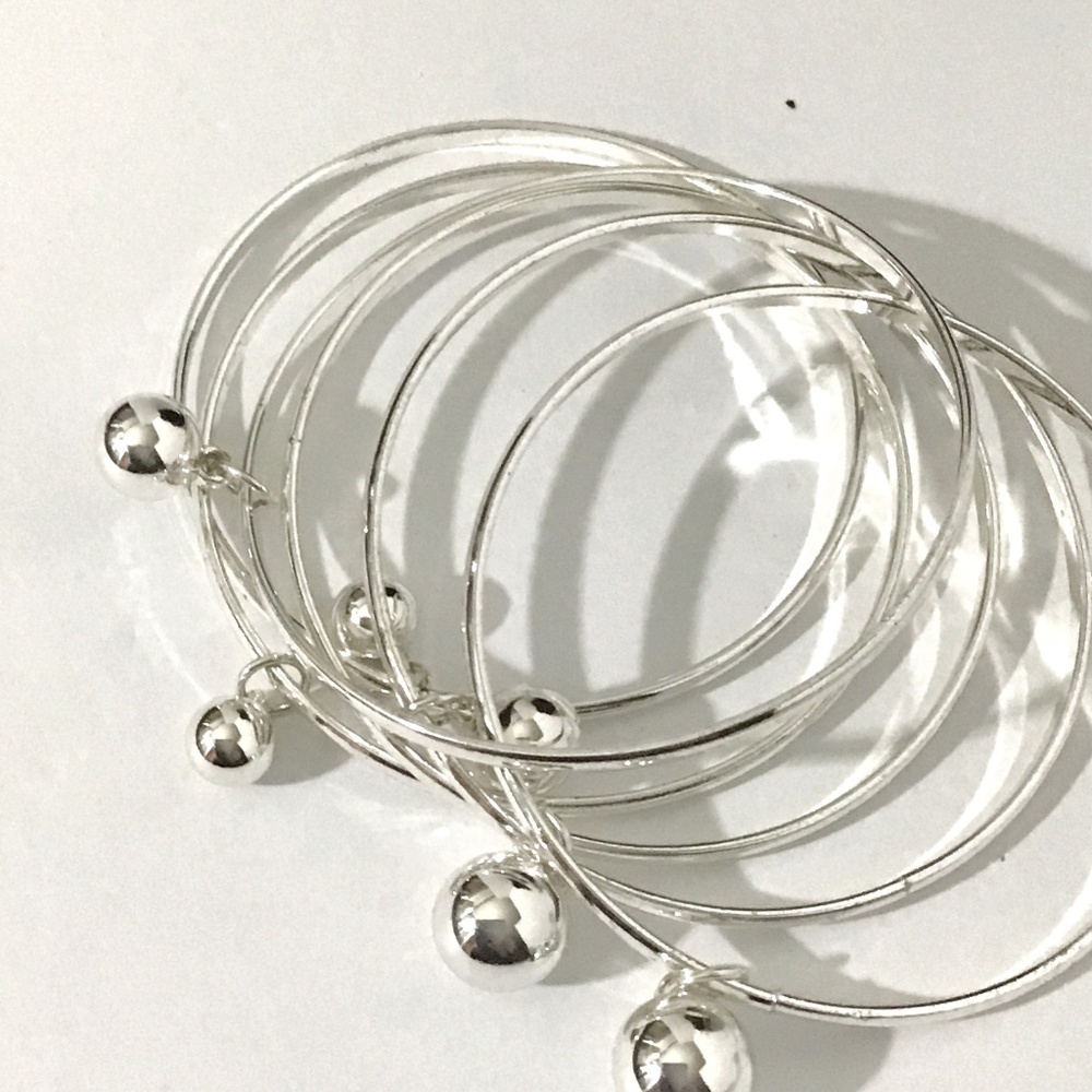 Liz Claiborne Silver Tone Bracelet Set